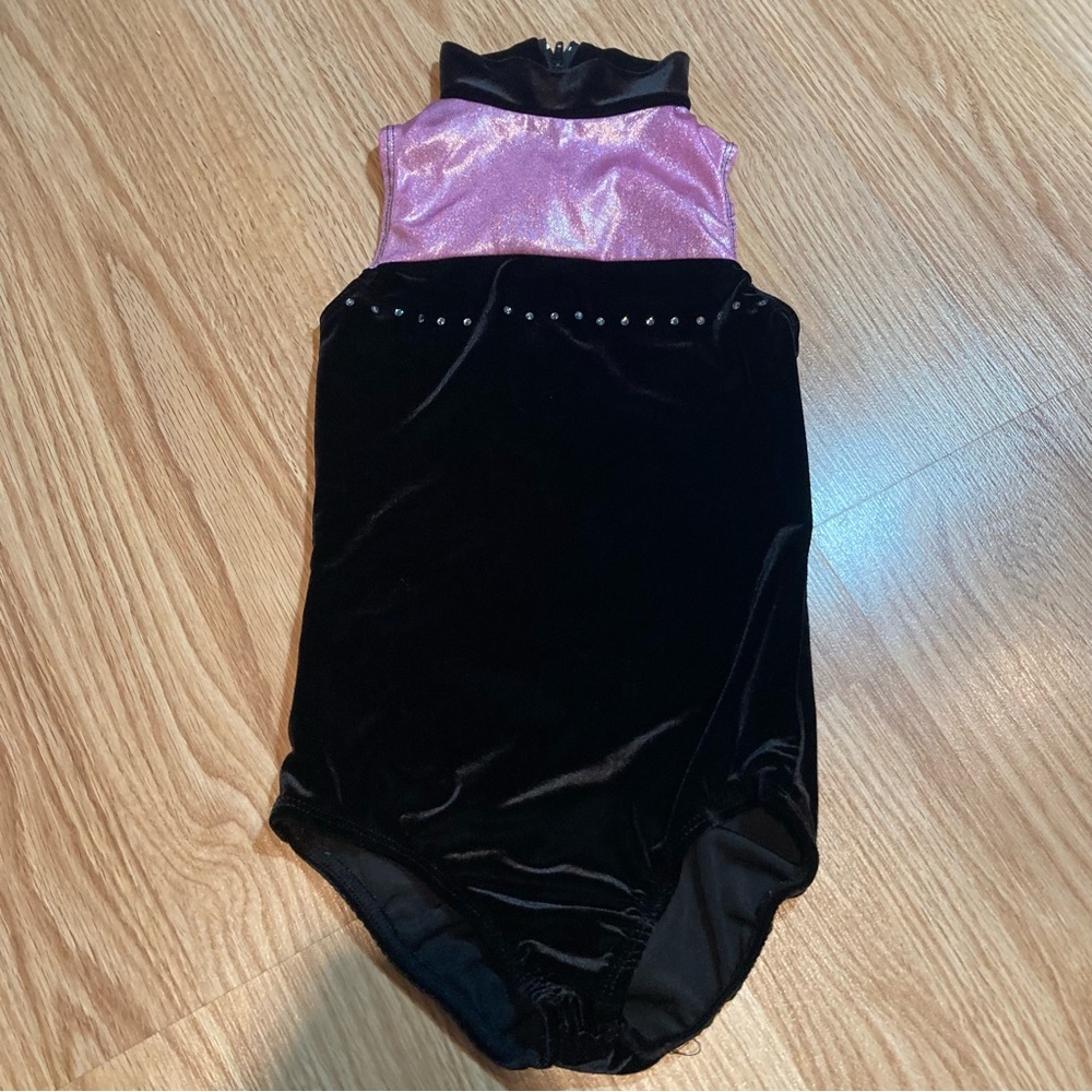 Alexandra velvet‎ dance gymnastics leotard 10